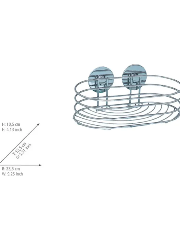 Duschablage in Silber - (B)23,5 x (H)10,5 x (T)13,5 cm