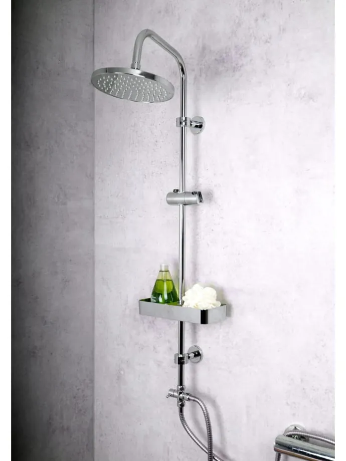 Duschablage Lobos für Brausestangen chrom
