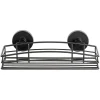 Duschablage "Vacuum-Loc Bari" in Schwarz - (B)26 x (H)6,5 x (T)14 cm