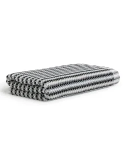 Duschtuch Bliss in silver/black