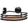 Eckablage "Alba" in Schwarz/ Natur - (B)27 x (H)11 x (T)21 cm