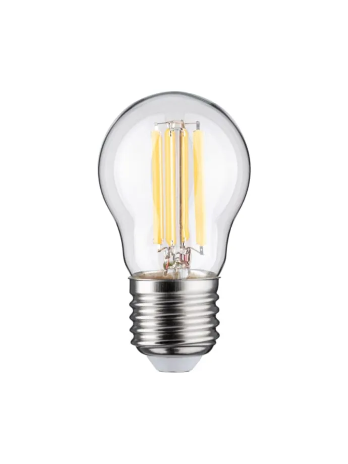 Eco-Line Filament 230V LED Tropfen E27 1er-Set 80 mm 525lm 2,5W 3000K Klar A