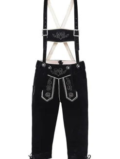 Edelnice Kinder Trachtenlederhose in schwarz