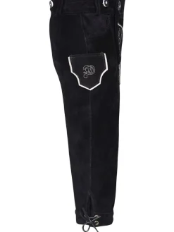Edelnice Kinder Trachtenlederhose in schwarz
