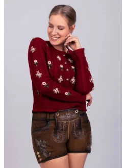 Edelnice Strickjacke Lucia bordeaux in bordeaux