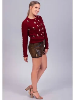 Edelnice Strickjacke Lucia bordeaux in bordeaux