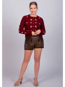 Edelnice Strickjacke Lucia bordeaux in bordeaux