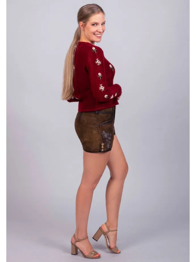 Edelnice Strickjacke Lucia bordeaux in bordeaux