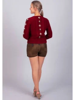 Edelnice Strickjacke Lucia bordeaux in bordeaux