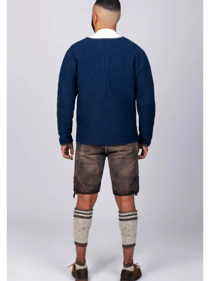 Edelnice Trachten Strickjacke Felix königsblau in blau