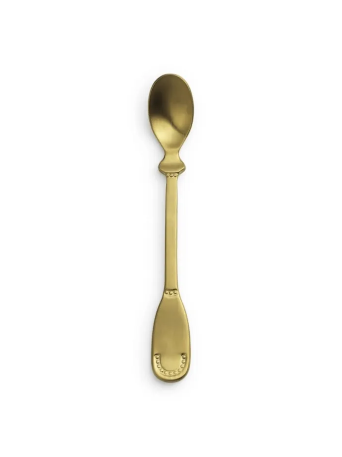 Edelstahl-Fütterlöffel in Gold