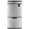 Edelstahl-Recycling-Mülleimer - 69 l