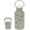 Edelstahl-Trinkflasche 500 ml - Happy Prints in gruen