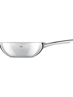 Edelstahl-Wok-Pfanne "Wuhan" - Ø 28 cm