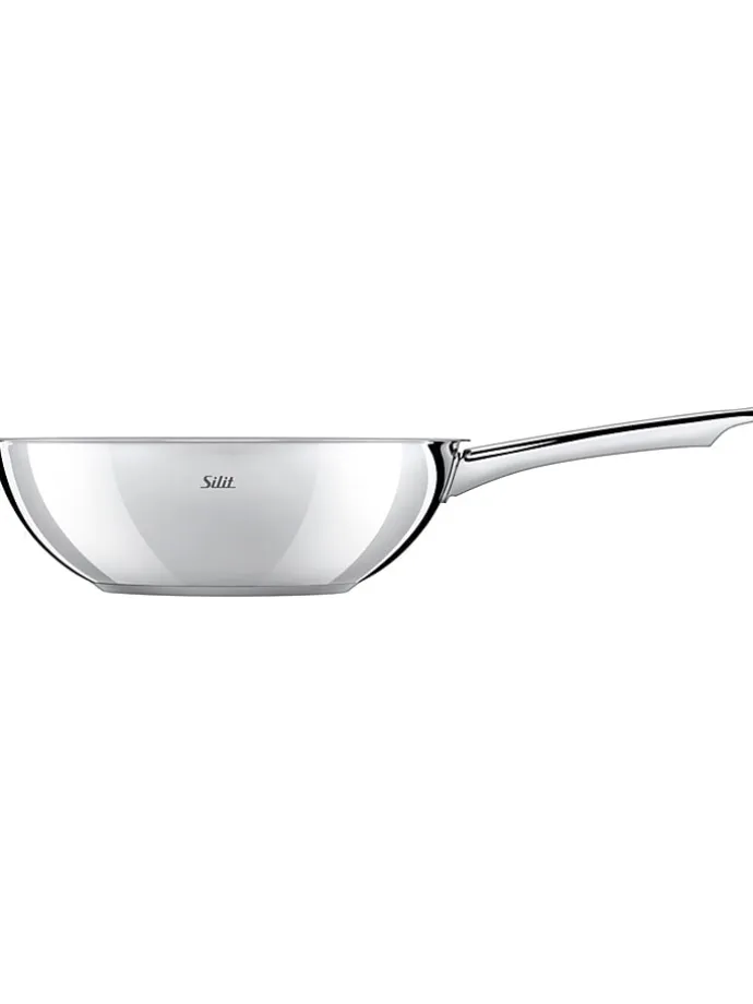 Edelstahl-Wok-Pfanne "Wuhan" - Ø 28 cm