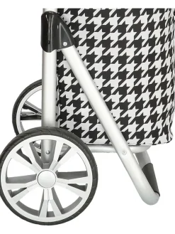 Einkaufstrolley in Dunkelblau - (B)30 x (H)58 x (T)24 cm