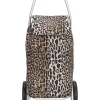 Einkaufstrolley in Hellbraun - (B)30 x (H)58 x (T)24 cm