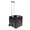 Einkaufstrolley in Schwarz - (B)42 x (H)100 x (T)37 cm