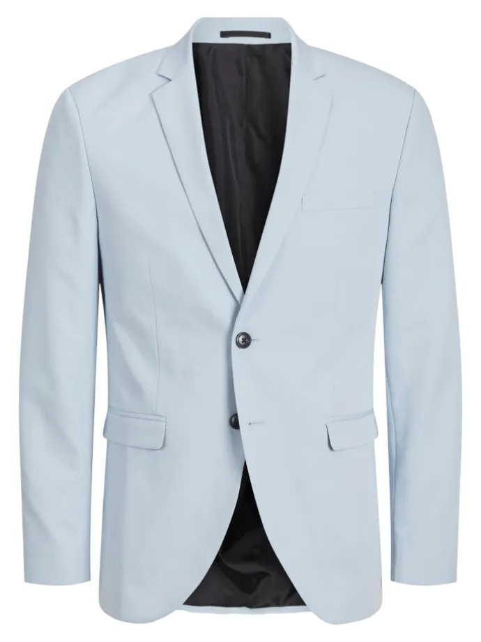 Einreihiger Blazer in Chambray Blue