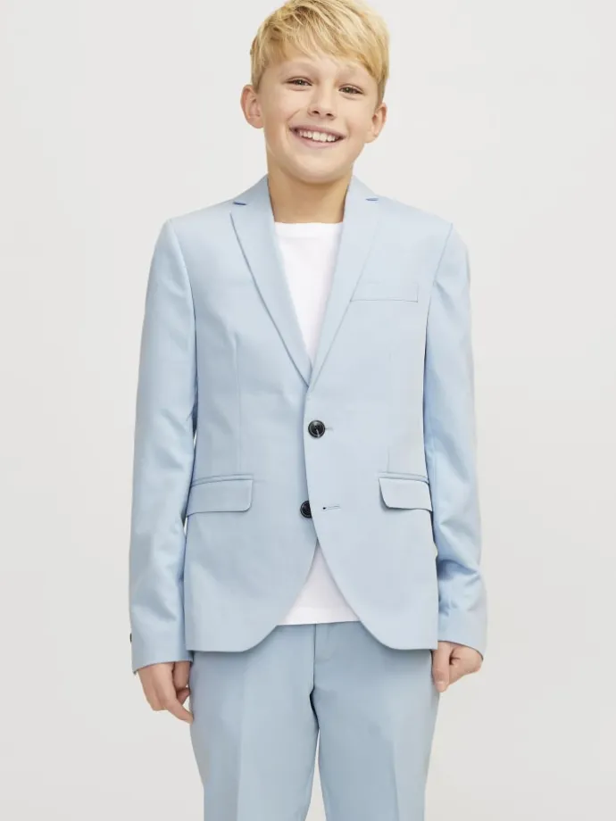 Einreihiger Blazer in Chambray Blue
