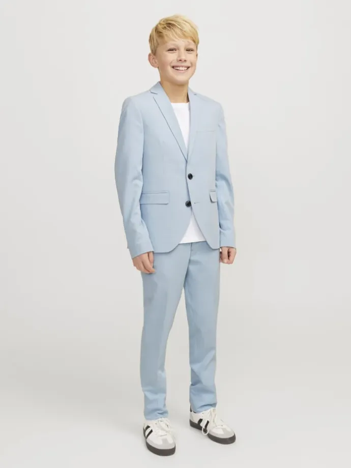 Einreihiger Blazer in Chambray Blue