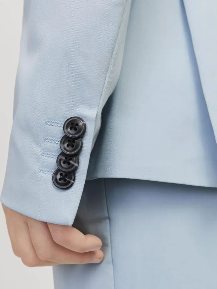 Einreihiger Blazer in Chambray Blue