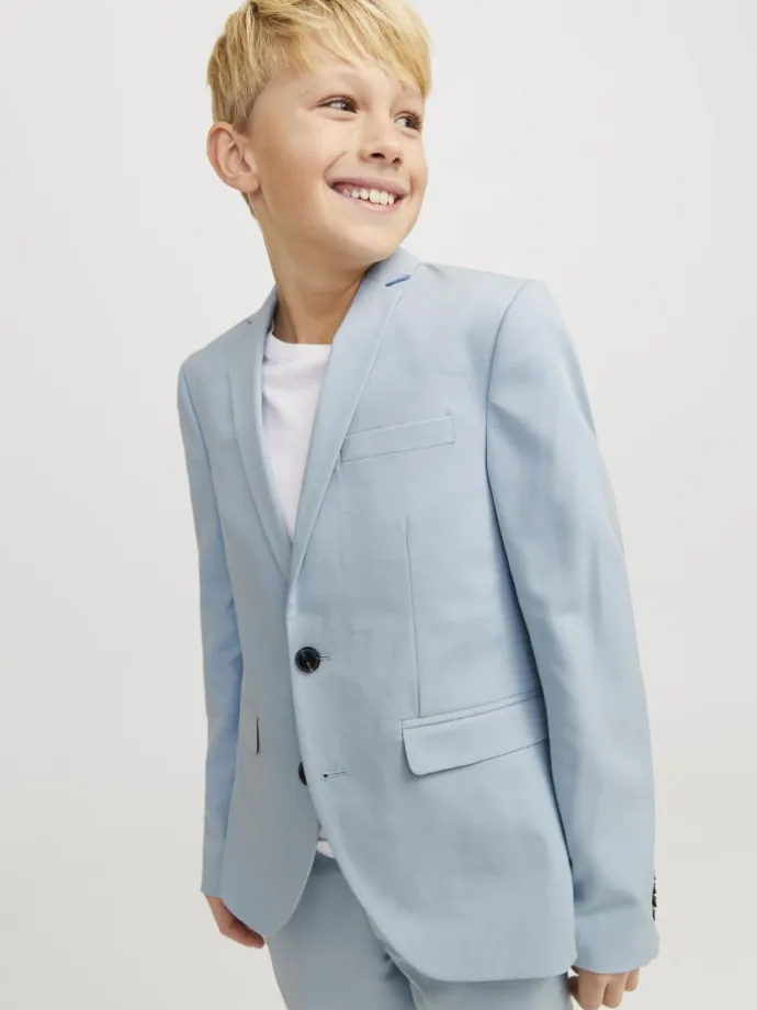 Einreihiger Blazer in Chambray Blue