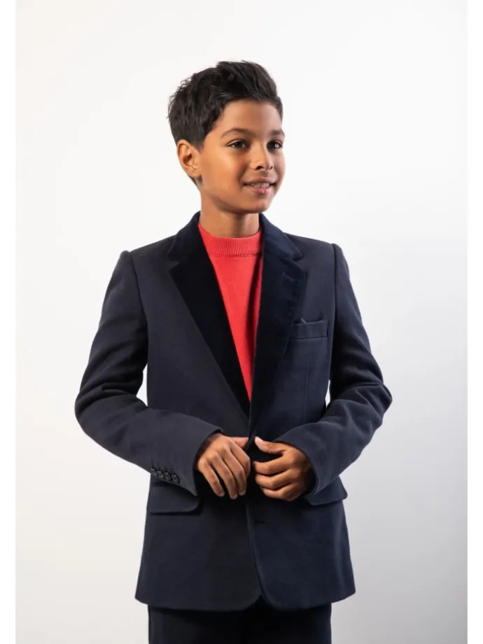 Einreihiger blazer in dunkelblau