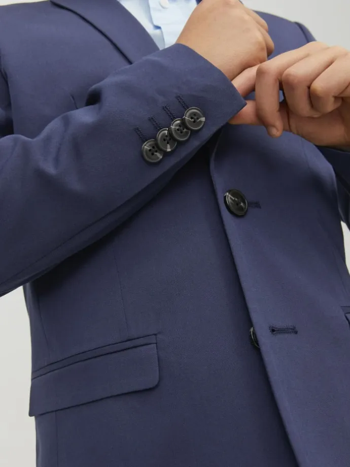 Einreihiger Blazer in Medieval Blue