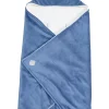 Einschlagdecke "Winter Wrap" in Blau - (L)85 x (B)85 cm