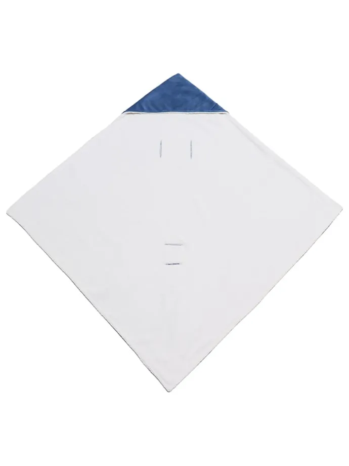 Einschlagdecke "Winter Wrap" in Blau - (L)85 x (B)85 cm
