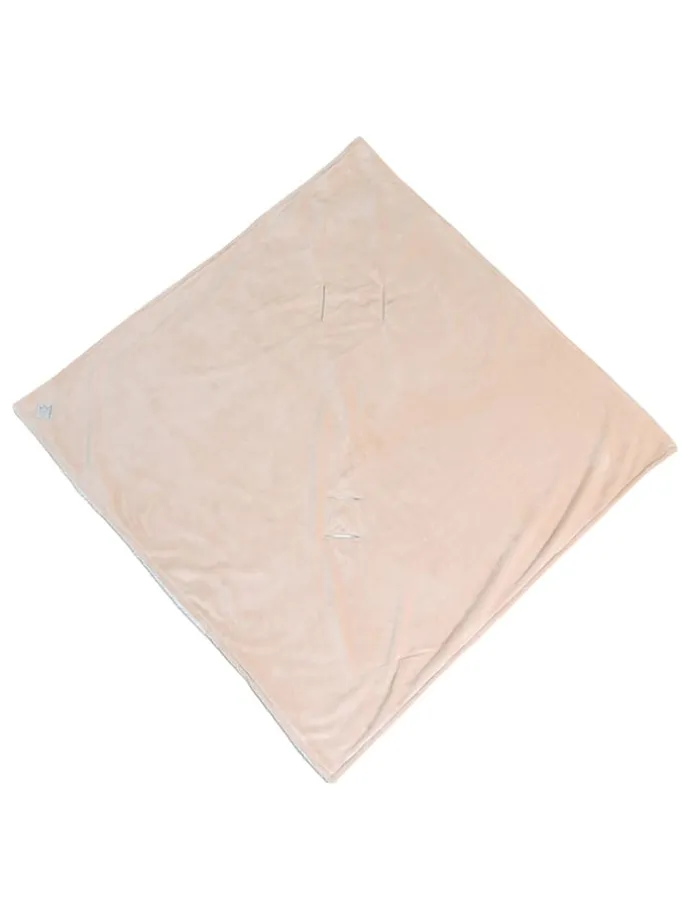 Einschlagdecke "Winter Wrap" in Beige - (L)85 x (B)85 cm