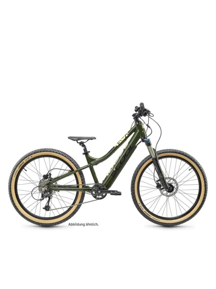 E-Kinderfahrrad - e-troX race 26 Zoll 9-Gang | ab 10 Jahre - Green/Beige