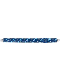 Elastik-Gürtel Clip Sterne in Blau