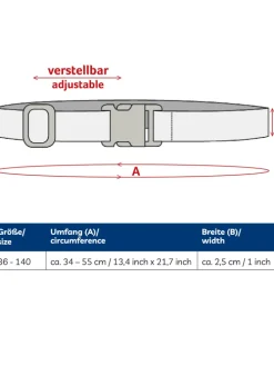 Elastik-Gürtel Schließe uni in Schwarz