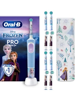 Elektr. Kinderzahnbürste "Vitality Pro Kids Frozen" + 8 Aufsteckbürsten