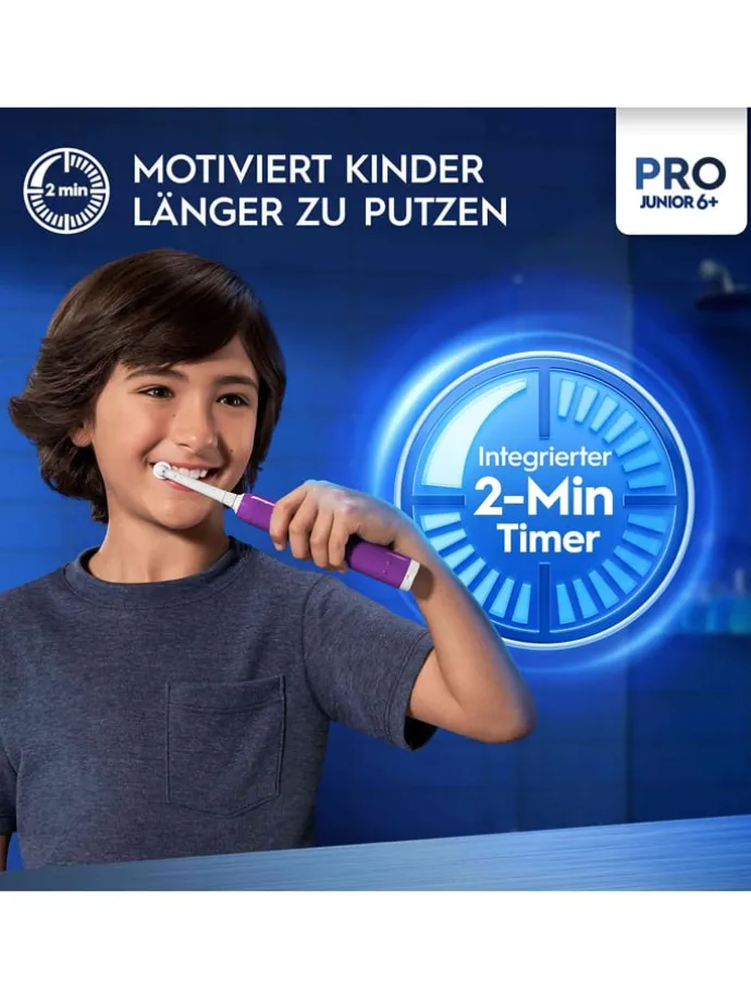 Elektr. Zahnbürste "Junior Base" in Lila