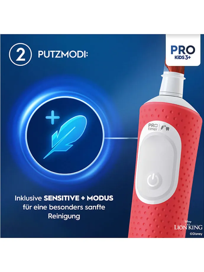 Elektr. Zahnbürste "Vitality Pro 103 König der Löwen" in Rot