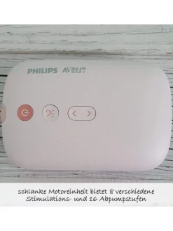 Elektrische Milchpumpe Natural Motion SCF395/31 in rosa