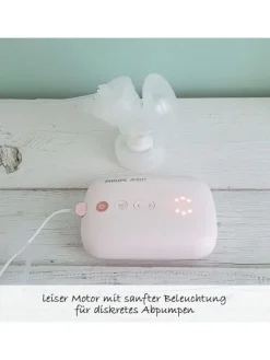 Elektrische Milchpumpe Natural Motion SCF395/31 in rosa