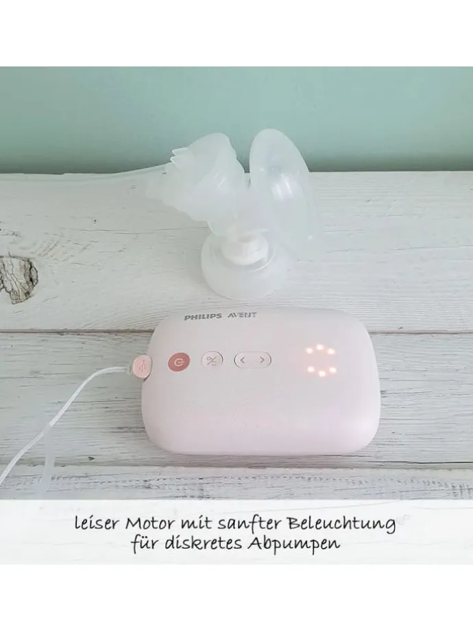 Elektrische Milchpumpe Natural Motion SCF395/31 in rosa