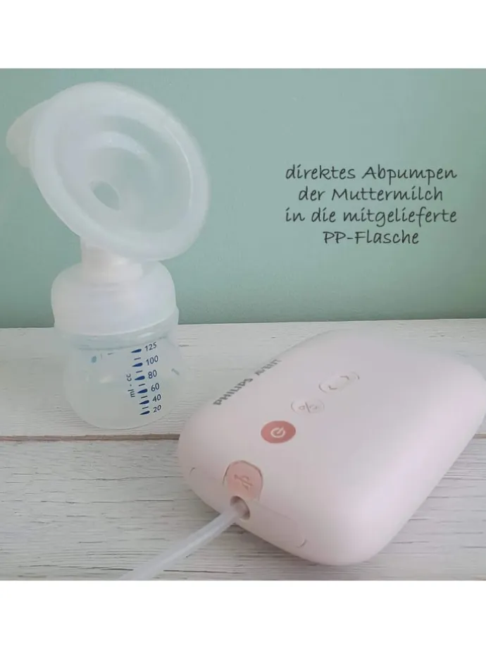 Elektrische Milchpumpe Natural Motion SCF395/31 in rosa