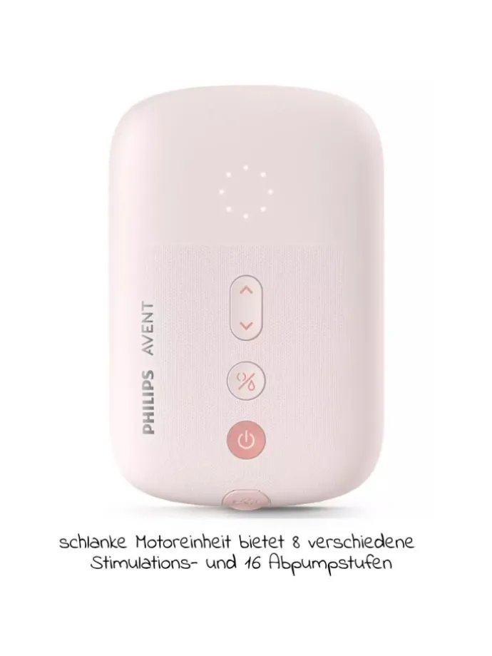 Elektrische Milchpumpe SCF395/31 + Gratis in rosa