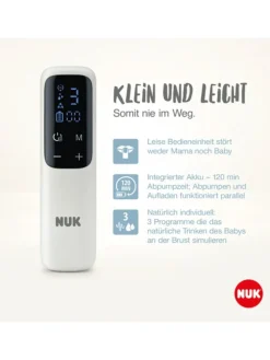 Elektrische Milchpumpe Soft&Easy in weiss