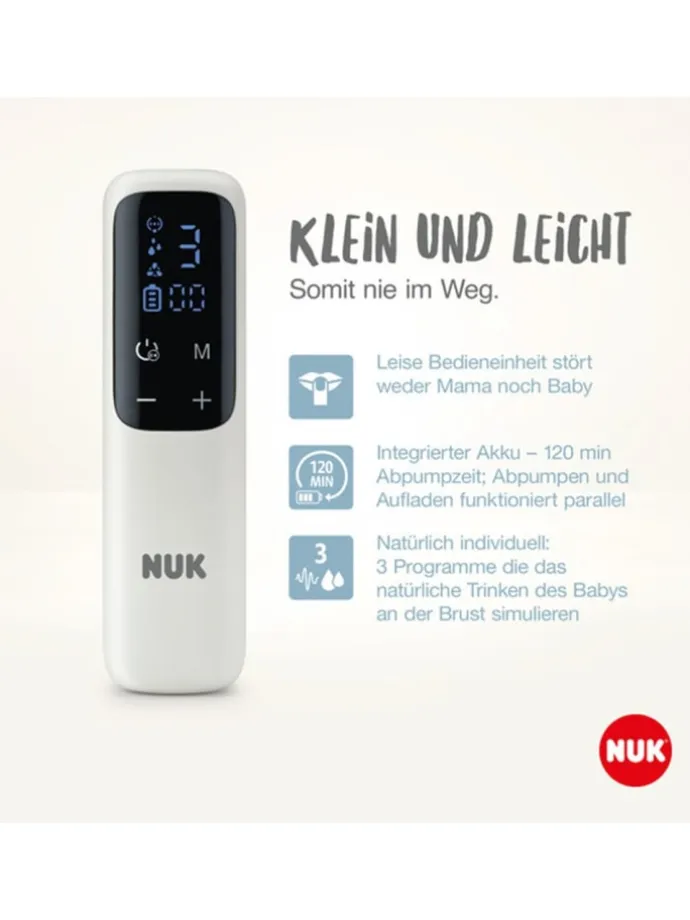 Elektrische Milchpumpe Soft&Easy in weiss