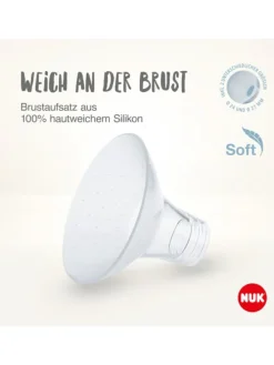 Elektrische Milchpumpe Soft&Easy in weiss