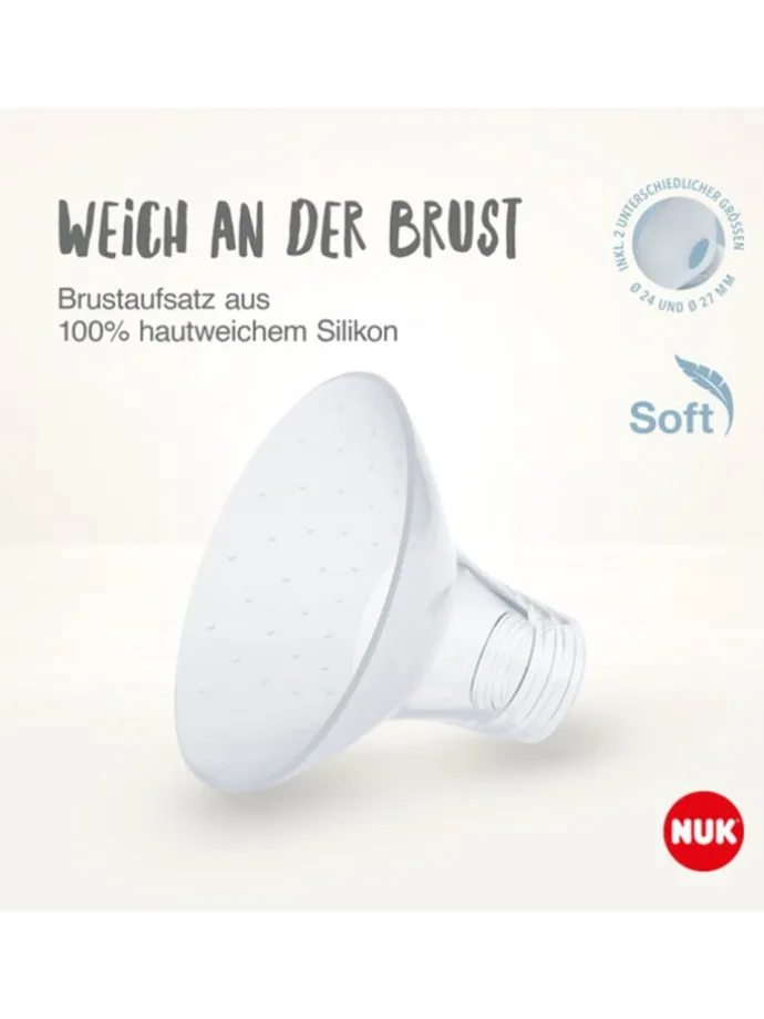Elektrische Milchpumpe Soft&Easy in weiss
