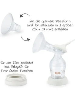 Elektrische Milchpumpe Soft&Easy in weiss