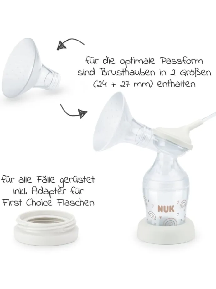 Elektrische Milchpumpe Soft&Easy in weiss