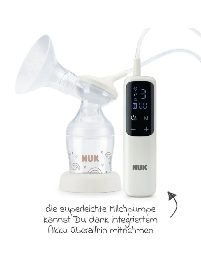 Elektrische Milchpumpe Soft&Easy in weiss